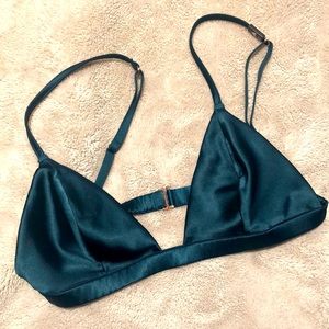 VS Satin triangle bralette
